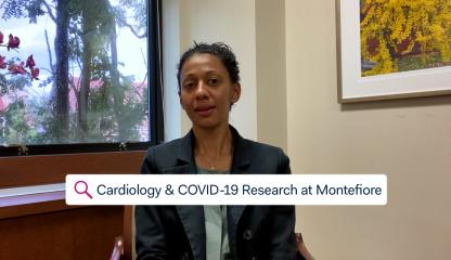 La Dra. Sandhya Murthy, Cardióloga Practicante de Insuficiencia Cardíaca Avanzada y Trasplantes en Montefiore, describe las investigaciones de Montefiore sobre el impacto del COVID-19 en el corazón.